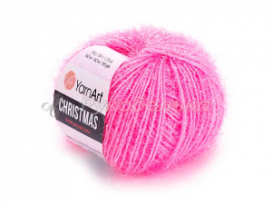 Пряжа YarnArt Christmas 50гр. Розовый неон (08)