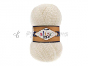 Пряжа Alize Angora Real 40. 100гр. Жемчужный (450)