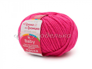 Пряжа троицкая. Кроха. 50гр. Малиновый мусс (84)