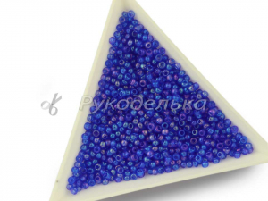 Бисер чешский Preciosa 10/0. Синий (31050) TR. 50гр.