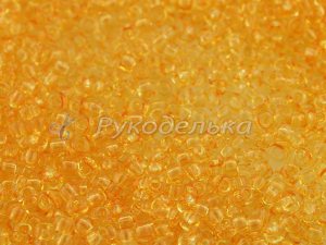 Бисер чешский Preciosa 10/0. Желтый (01182) CSD. 50гр