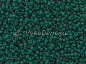 Бисер чешский Preciosa 10/0. Зеленый матовый (50710m) NT. 10гр