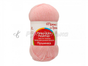 Пряжа троицкая. Пушинка. 50гр. Светлая бегония (180)