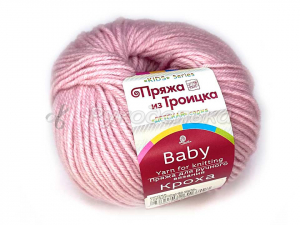 Пряжа троицкая. Кроха. 50гр. Пыльная роза (1225)