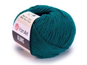 Пряжа YarnArt. Jeans 50гр. Изумруд темный (63).