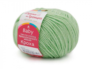 Пряжа троицкая. Кроха. 50гр. Светлый салат (193)