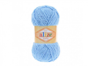 Пряжа Alize Softy. 50гр. Голубой (40)