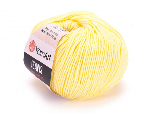 Пряжа YarnArt. Jeans 50гр. Желтый светлый (67).