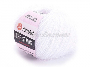 Пряжа YarnArt Christmas 50гр. Белый (02)