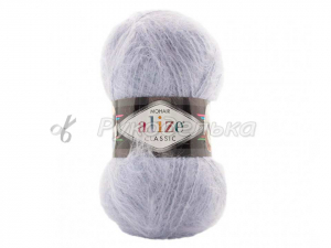 Пряжа Alize Mohair Classic. 100гр. Голубой лед (224)