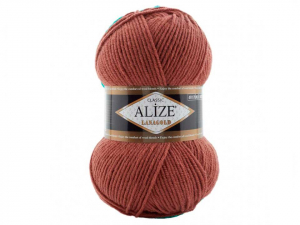 Пряжа Alize Lana Gold. 100гр. Красная глина (565)