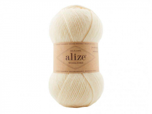 Пряжа Alize Wooltime. 100гр. Кремовый (01)