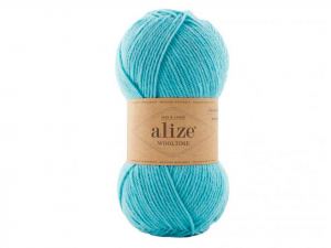 Пряжа Alize Wooltime. 100гр. Мята светлая (522)