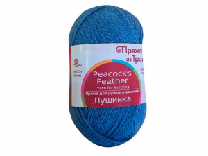 Пряжа троицкая. Пушинка. 50гр. Светлый джинс (256)
