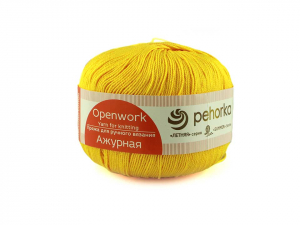 Пряжа Пехорка. Ажурная 50гр. Желток (12)