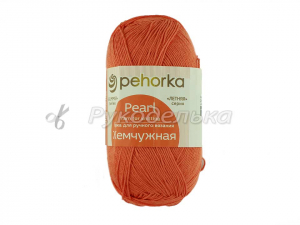Пряжа Пехорка. Жемчужная 100гр. Оранжевый (284)