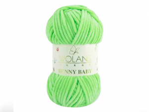 Пряжа Wolans. Bunny Baby 100гр. Салатовый (47).