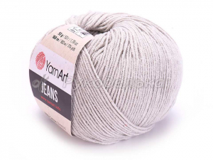 Пряжа YarnArt. Jeans 50гр. Серый светлый (49).