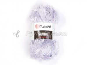 Пряжа YarnArt. Samba (травка) 100гр. Светлый серый (0010).