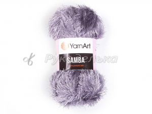 Пряжа YarnArt. Samba (травка) 100гр. Серый (3318).