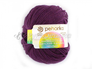 Пряжа Пехорка. Детский каприз теплый. 50гр. Фиолетовый (78).