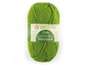 Пряжа Пехорка. Народная 100гр. Горох (119)