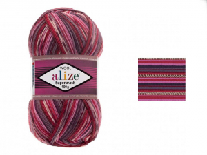 Пряжа Alize Superwash. 100гр. Ягодный (2698)