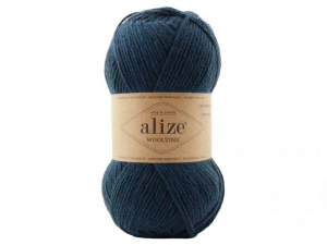 Пряжа Alize Wooltime. 100гр. Джинс темный (846)
