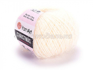 Пряжа YarnArt Christmas 50гр. Молочный (6)