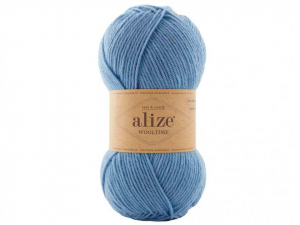 Пряжа Alize Wooltime. 100гр. Голубой (432)