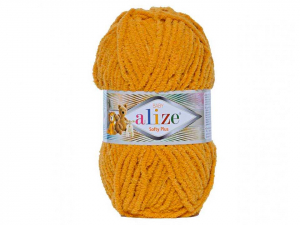 Пряжа Alize Softy Plus. 100гр. Шафран  (02)