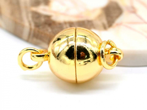 Корейская фурнитура. Замок магнитный 16х10м. Золотистый