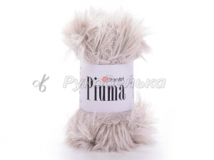 Пряжа YarnArt. Piuma 50гр. Серо-бежевый (4404).