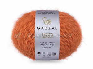 Пряжа Gazzal Teddy&Merinos. 50гр. Терракот (6546)