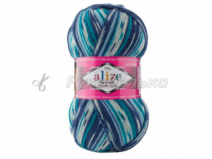 Пряжа Alize Superwash. 100гр. Сине-бирюзовый (7708)