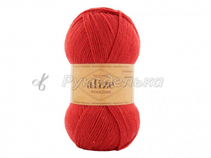Пряжа Alize Wooltime. 100гр. Красный (056)