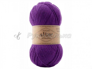 Пряжа Alize Wooltime. 100гр. Фиолетовый (44)
