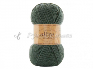 Пряжа Alize Wooltime. 100гр. Сосна серебристая (372)