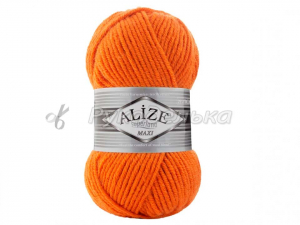 Пряжа Alize Superlana Maxi. 100гр. Оранжевый (225)