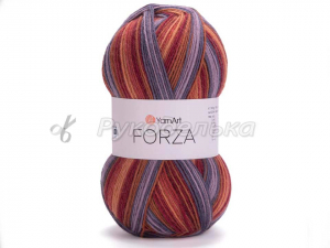 Пряжа YarnArt. Forza 100гр. Терракот-бордо-серый (2503).
